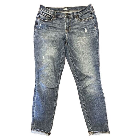 Old Navy Curvy Straight Leg Blue Jeans 4 Short - Picture 1 of 8